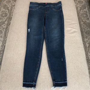 Spanx Distressed Ankle Skinny Jeans